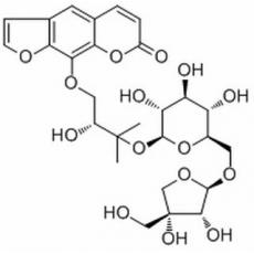 9-[(2R)-3-[(6-O-D-芹糖-BETA-D-呋喃糖基-BETA-D-吡喃葡萄糖基)氧基]-2-羥基-3-甲基丁氧基]-7H-呋喃并[3,2-G][1]苯并吡喃-7-酮